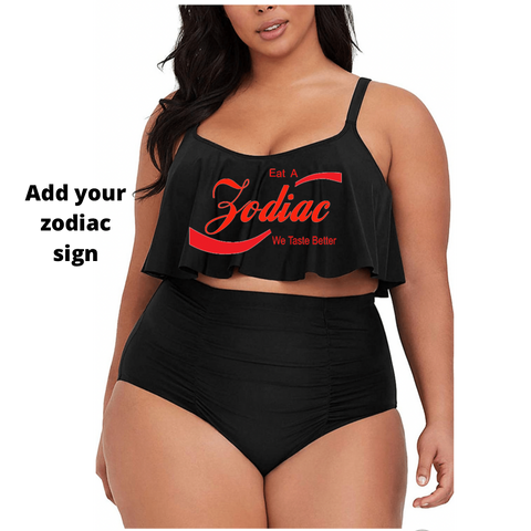 "Zodiac" Plus Size 2 Piece Swimsuit (LEAVE SIGN IN NOTES)